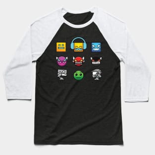 Funny Geometry Dash Baseball T-Shirt